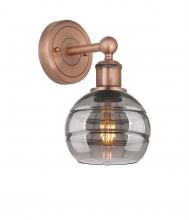  616-1W-AC-G556-6SM - Rochester - 1 Light - 6 inch - Antique Copper - Sconce