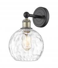 Innovations Lighting 616-1W-BAB-G1215-8 - Athens Water Glass - 1 Light - 8 inch - Black Antique Brass - Sconce