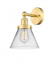  616-1W-SG-G42 - Cone - 1 Light - 8 inch - Satin Gold - Sconce