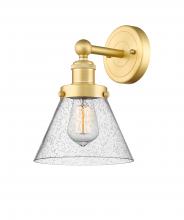  616-1W-SG-G44 - Cone - 1 Light - 8 inch - Satin Gold - Sconce