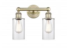  616-2W-AB-G802 - Clymer - 2 Light - 13 inch - Antique Brass - Bath Vanity Light