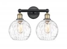 Innovations Lighting 616-2W-BAB-G1215-8 - Athens Water Glass - 2 Light - 17 inch - Black Antique Brass - Bath Vanity Light