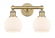 Innovations Lighting 616-2W-BB-G121-6 - Athens - 2 Light - 15 inch - Brushed Brass - Bath Vanity Light