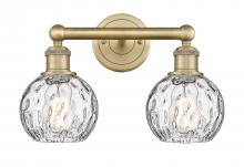 Innovations Lighting 616-2W-BB-G1215-6 - Athens Water Glass - 2 Light - 15 inch - Brushed Brass - Bath Vanity Light