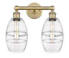 Innovations Lighting 616-2W-BB-G557-6CL - Vaz - 2 Light - 15 inch - Brushed Brass - Bath Vanity Light