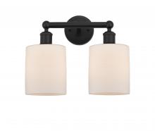  616-2W-BK-G111 - Cobbleskill - 2 Light - 14 inch - Matte Black - Bath Vanity Light