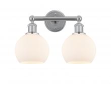  616-2W-PC-G121-6 - Athens - 2 Light - 15 inch - Polished Chrome - Bath Vanity Light