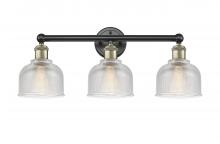  616-3W-BAB-G412 - Dayton - 3 Light - 24 inch - Black Antique Brass - Bath Vanity Light