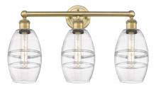 Innovations Lighting 616-3W-BB-G557-6CL - Vaz - 3 Light - 24 inch - Brushed Brass - Bath Vanity Light