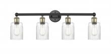 616-4W-BAB-G342 - Hadley - 4 Light - 32 inch - Black Antique Brass - Bath Vanity Light