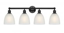  616-4W-BK-G381 - Castile - 4 Light - 33 inch - Matte Black - Bath Vanity Light