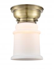  623-1F-AB-G181 - Canton - 1 Light - 6 inch - Antique Brass - Flush Mount