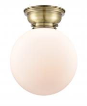  623-1F-AB-G201-10 - Beacon - 1 Light - 10 inch - Antique Brass - Flush Mount