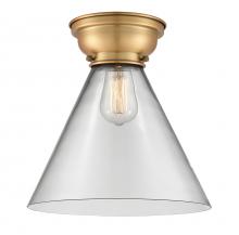  623-1F-BB-G42-L - Cone - 1 Light - 12 inch - Brushed Brass - Flush Mount