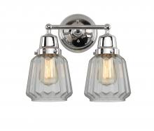  623-2W-PC-G142 - Chatham - 2 Light - 14 inch - Polished Chrome - Bath Vanity Light