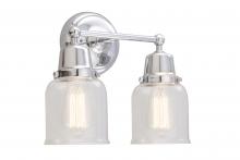 Innovations Lighting 623-2W-PC-G52-LED - Small Bell 2 Light Bath Vanity Light