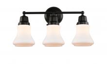  623-3W-BK-G191 - Bellmont - 3 Light - 22 inch - Matte Black - Bath Vanity Light