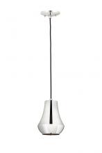  654-1P-PN-7-LED - Hartford - 1 Light - 7 inch - Polished Nickel - Cord hung - Mini Pendant