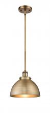  916-1S-BB-MFD-10-BB-LED - Derby - 1 Light - 10 inch - Brushed Brass - Pendant