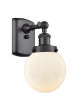  916-1W-BK-G201-6 - Beacon - 1 Light - 6 inch - Matte Black - Sconce