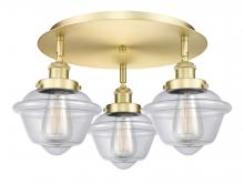 Innovations Lighting 916-3C-SG-G532 - Oxford - 3 Light - 19 inch - Satin Gold - Flush Mount
