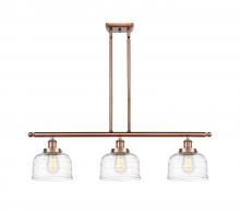  916-3I-AC-G713 - Bell - 3 Light - 36 inch - Antique Copper - Stem Hung - Island Light