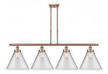  916-4I-AC-G42-L - Cone - 4 Light - 48 inch - Antique Copper - Stem Hung - Island Light