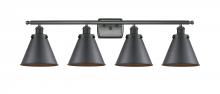  916-4W-BK-M13 - Appalachian - 4 Light - 36 inch - Matte Black - Bath Vanity Light