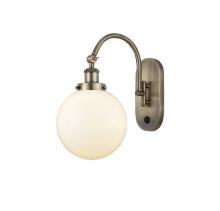  918-1W-AB-G201-8 - Beacon - 1 Light - 8 inch - Antique Brass - Sconce