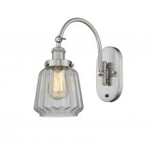  918-1W-SN-G142 - Chatham - 1 Light - 7 inch - Brushed Satin Nickel - Sconce