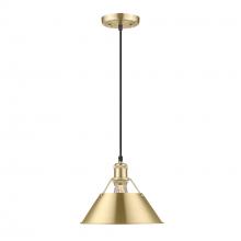 Golden 3306-M BCB-BCB - Orwell 10" Wide Medium Pendant in Brushed Champagne Bronze