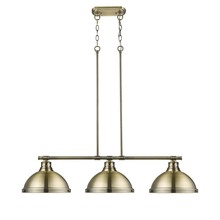  3602-3LP AB-AB - Duncan 3 Light Linear Pendant