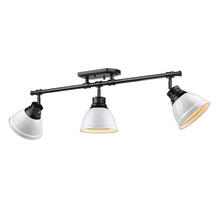  3602-3SF BLK-WH - Duncan Semi-Flush - Track Light