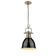  3602-S AB-BK - Duncan Small Pendant with Chain