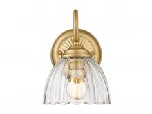  6952-1W BCB-CLR - Audra 1-Light Wall Sconce in Brushed Champagne Bronze with Clear Glass