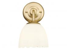  6954-1W BCB-OP - Dorinda 1-Light Wall Sconce in Brushed Champagne Bronze with Opal Glass