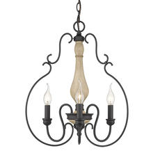 Golden 8314-3P NB - Suzette 3 Light Pendant