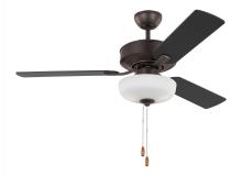  3LD48BZD - Linden 48'' traditional dimmable LED indoor bronze ceiling fan with light kit and reversible