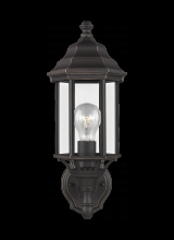  8538701-71 - Sevier traditional 1-light outdoor exterior small uplight outdoor wall lantern sconce in antique bro