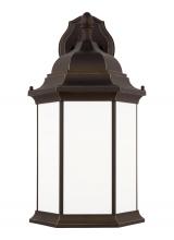  8738751-71 - Sevier traditional 1-light outdoor exterior extra large downlight outdoor wall lantern sconce in ant