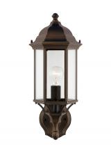  8838701-71 - Sevier traditional 1-light outdoor exterior medium uplight outdoor wall lantern sconce in antique br