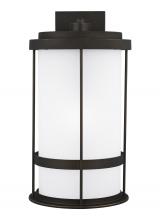  8890901DEN3-71 - Wilburn modern 1-light LED outdoor exterior Dark Sky compliant extra large wall lantern sconce in an