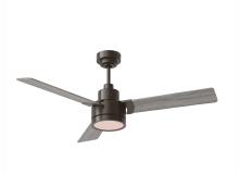  3JVR52AGPD - Jovie 52" Indoor/Outdoor Dimmable Integrated LED Aged Pewter Ceiling Fan with Light Kit Wall Con