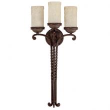 Capital 1594WB-261 - Three Light Weather  Brown Wall Light