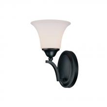  1756BC-114 - One Light Basic Black Bathroom Sconce