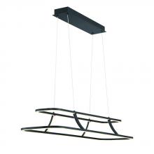  43877-010 - Cadoux 1 Light Chandelier in Black