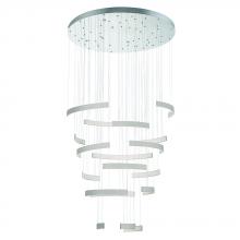  43902-038 - Verdura 1 Light Chandelier in Grey + White