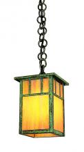 Arroyo Craftsman HH-4LAGW-VP - 4" huntington one light pendant with classic arch overlay