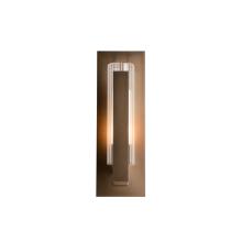  307281-SKT-75-ZU0660 - Vertical Bar Fluted Glass Small Outdoor Sconce