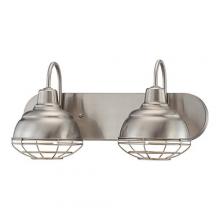  5422-SN - Neo-Industrial 2-Light Vanity Satin Nickel